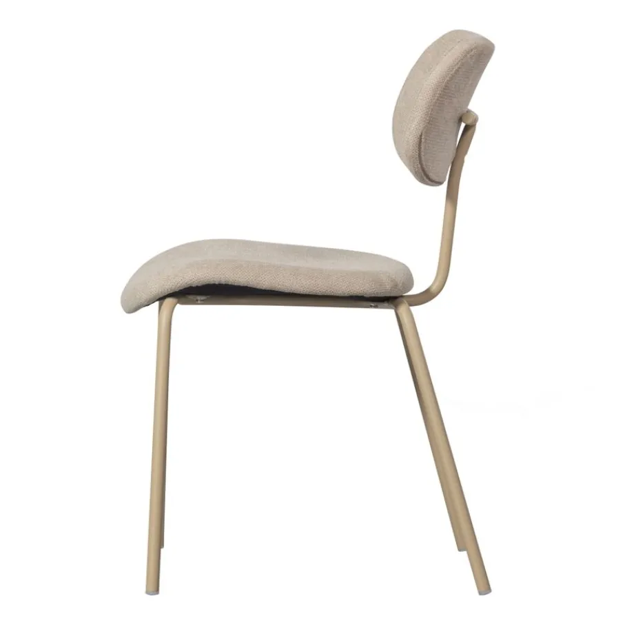 Eetkamerstoelen<WOOOD Eetkamerstoel Link Zand