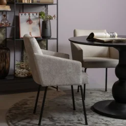 Eetkamerstoelen<WOOOD Eetkamerstoel Mount Beige