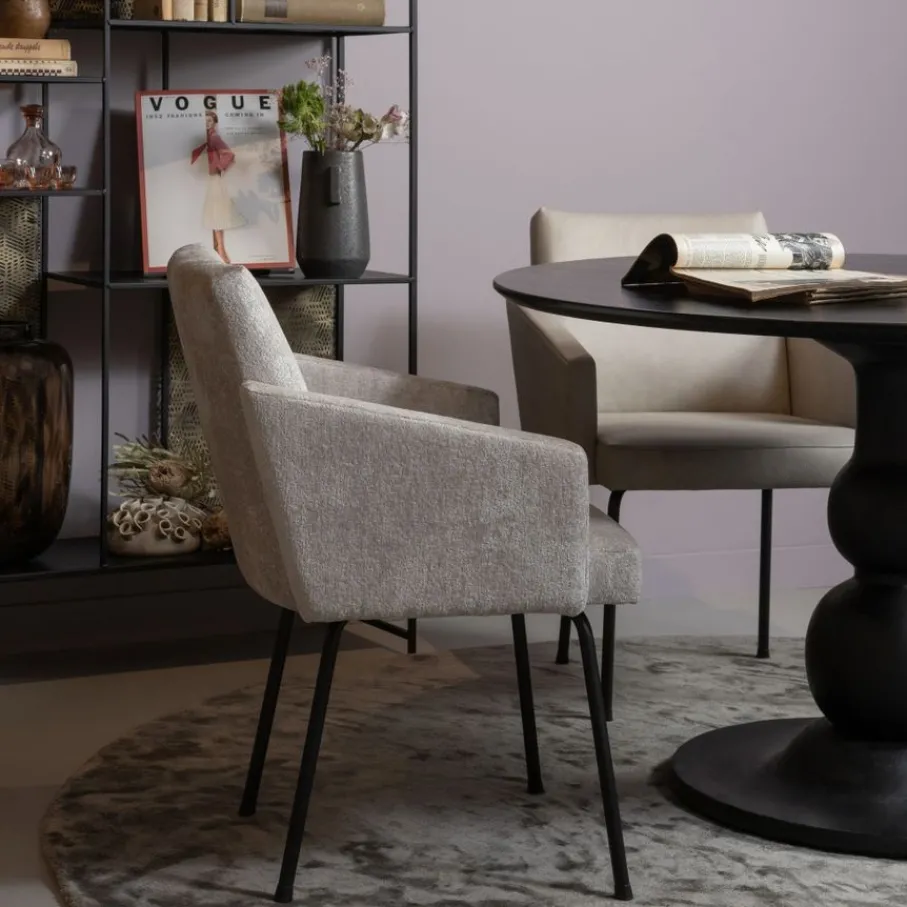 Eetkamerstoelen<WOOOD Eetkamerstoel Mount Beige