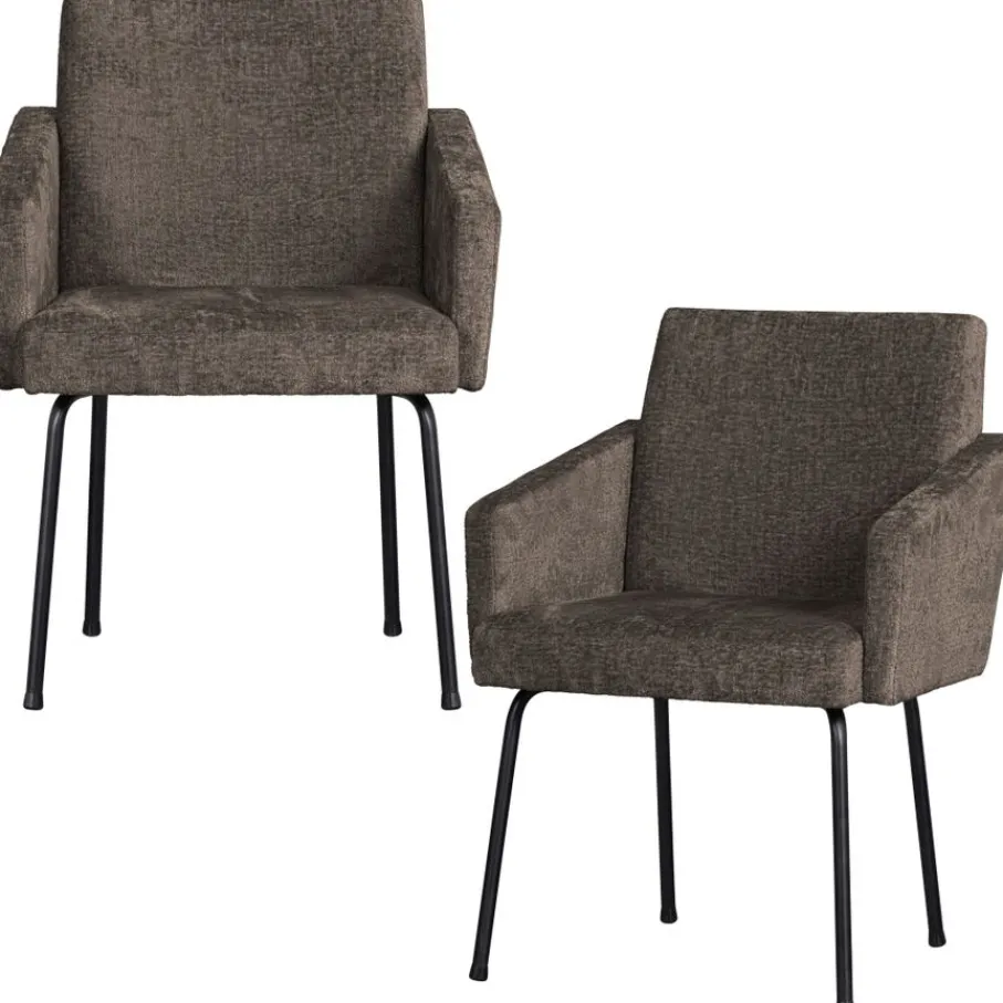 Eetkamerstoelen<WOOOD Eetkamerstoel Mount Bruin