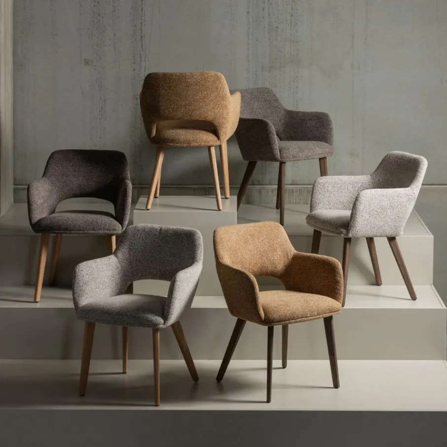 Eetkamerstoelen<WOOOD Eetkamerstoel Murat Beige