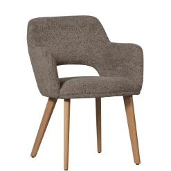 Eetkamerstoelen<WOOOD Eetkamerstoel Murat Taupe