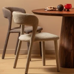 Eetkamerstoelen<WOOOD Eetkamerstoel Noble Taupe