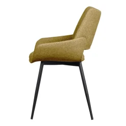 Eetkamerstoelen<WOOOD Eetkamerstoel Parade Geel