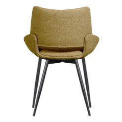 Eetkamerstoelen<WOOOD Eetkamerstoel Parade Geel