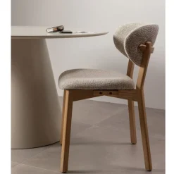 Eetkamerstoelen<WOOOD Eetkamerstoel Udar Beige