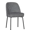 Eetkamerstoelen<WOOOD Eetkamerstoel Vogue Zwart/Grijs