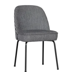 Eetkamerstoelen<WOOOD Eetkamerstoel Vogue Zwart/Grijs