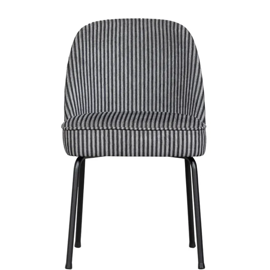 Eetkamerstoelen<WOOOD Eetkamerstoel Vogue Zwart/Grijs