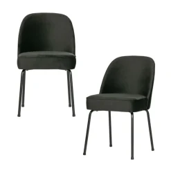 Eetkamerstoelen<WOOOD Eetkamerstoel Vogue Zwart