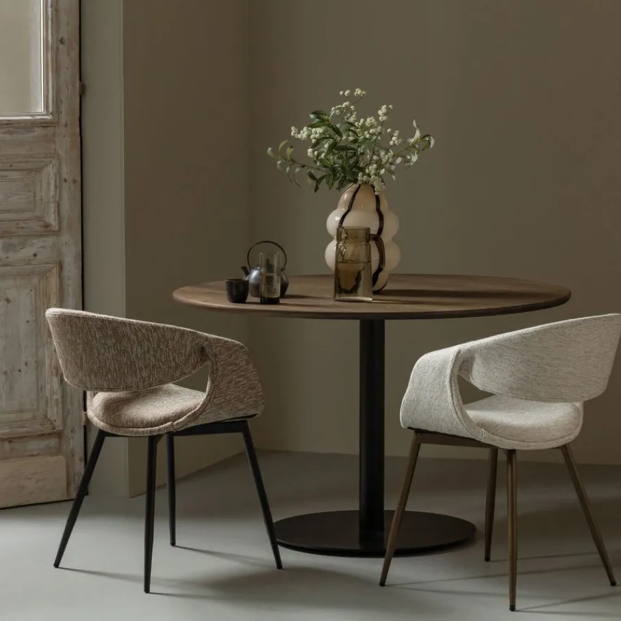 Eetkamerstoelen<WOOOD Eetkamerstoel Yossi Beige