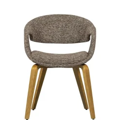 Eetkamerstoelen<WOOOD Eetkamerstoel Yossi Bruin