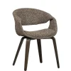 Eetkamerstoelen<WOOOD Eetkamerstoel Yossi Bruin