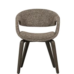 Eetkamerstoelen<WOOOD Eetkamerstoel Yossi Bruin