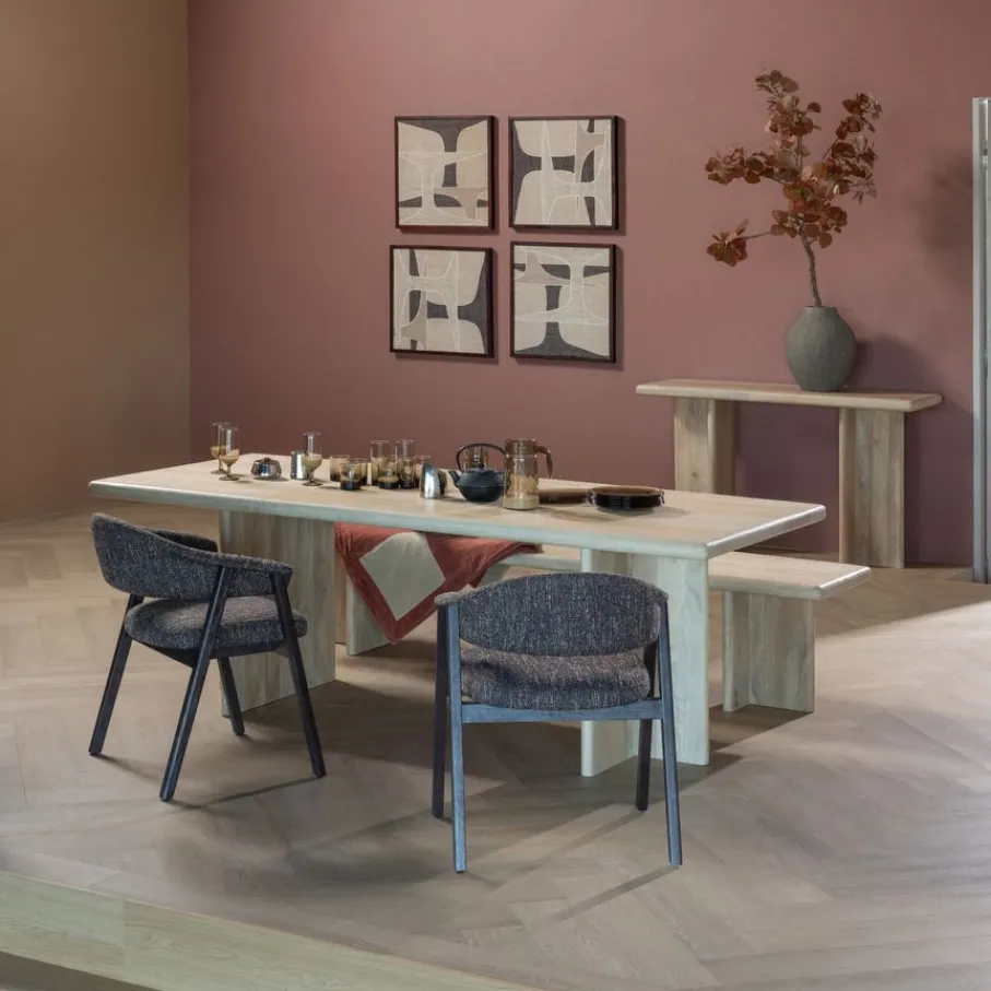 Eettafels<WOOOD Eettafel Ato Naturel - 220x90 cm