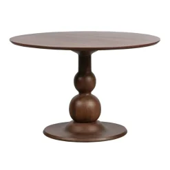 Eettafels<WOOOD Eettafel Blanco Bruin - Ø 120 cm