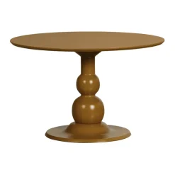 Eettafels<WOOOD Eettafel Blanco Honinggeel - Ø 120 cm