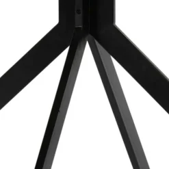 Eettafels<WOOOD Eettafel Bruno Zwart - Ø 120 cm