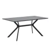 Eettafels<WOOOD Eettafel Bruno Zwart - 160x90 cm