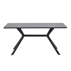 Eettafels<WOOOD Eettafel Bruno Zwart - 160x90 cm