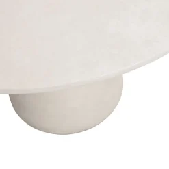 Eettafels<WOOOD Eettafel Damon Wit - Ø 100 cm