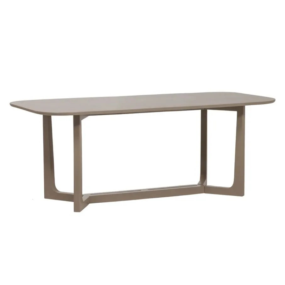 Eettafels<WOOOD Eettafel Ferion Mud - 180x90 cm