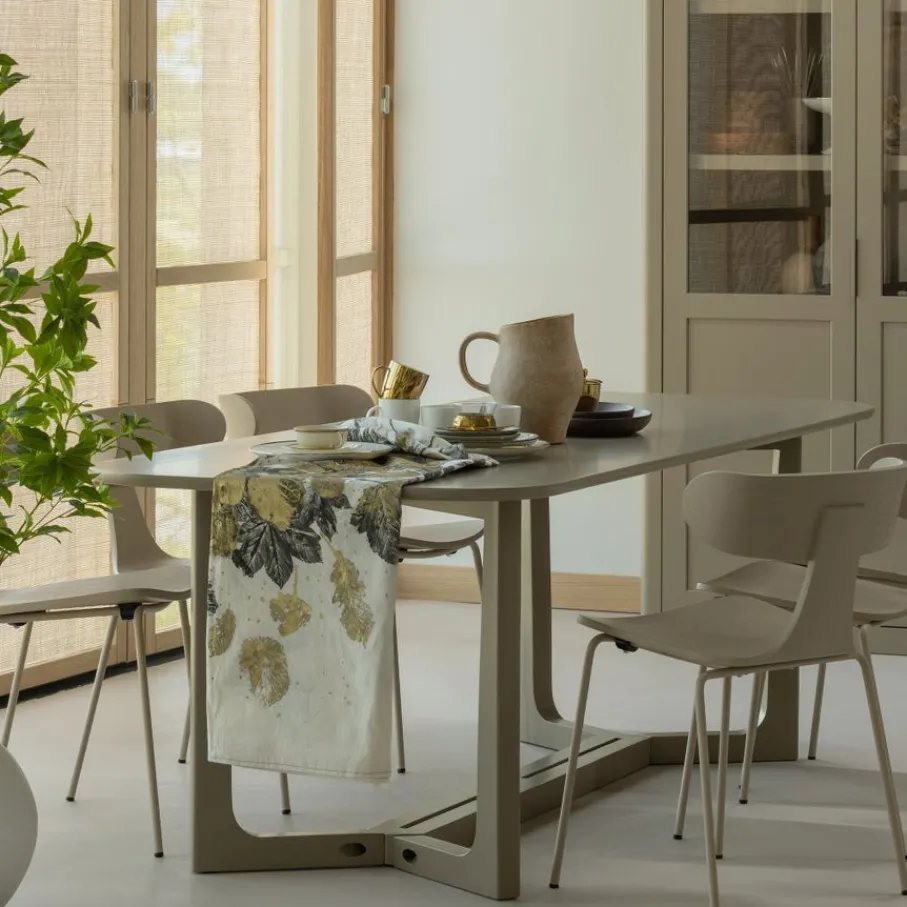 Eettafels<WOOOD Eettafel Ferion Mud - 180x90 cm