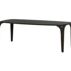 Eettafels<WOOOD Eettafel Fiore Donkerbruin - 230x95 cm
