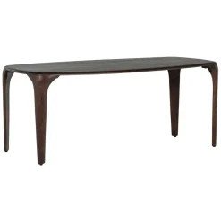 Eettafels<WOOOD Eettafel Fiore Donkerbruin - 190x95 cm