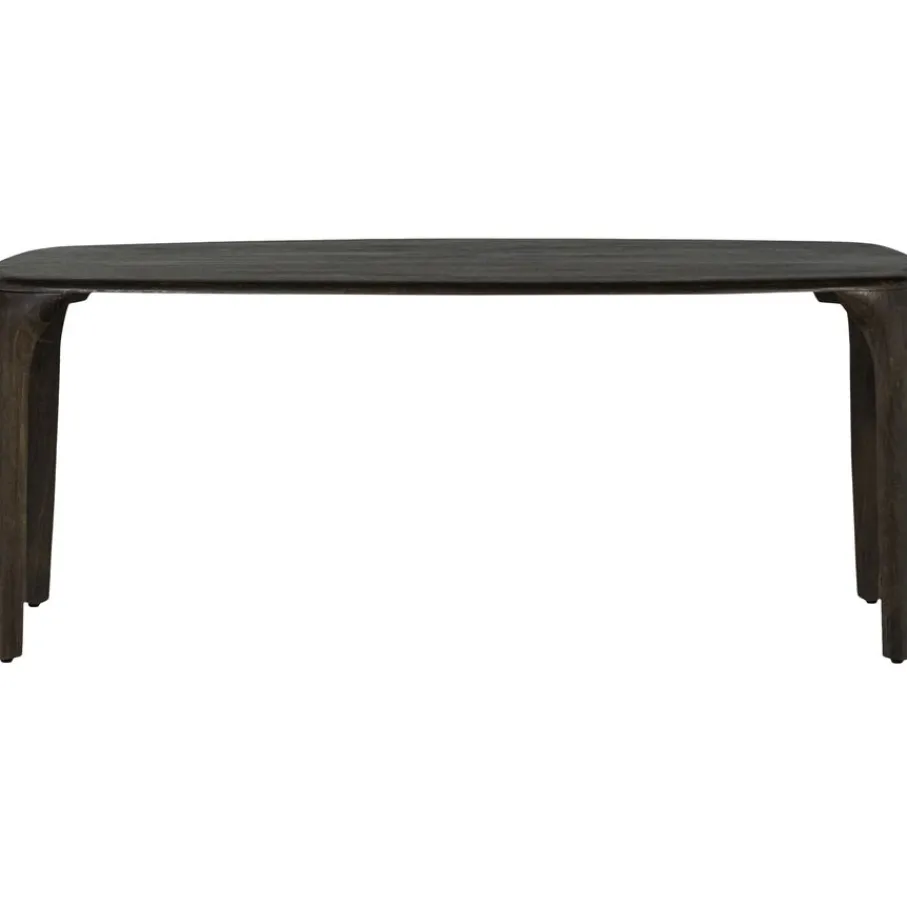 Eettafels<WOOOD Eettafel Fiore Donkerbruin - 190x95 cm