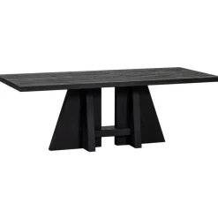 Eettafels<WOOOD Eettafel Kean Zwart - 220x100 cm