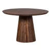 Eettafels<WOOOD Eettafel Limit Walnootbruin - Ø 130 cm