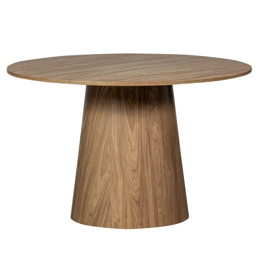 Eettafels<WOOOD Eettafel Maan Bruin - Ø 120 cm