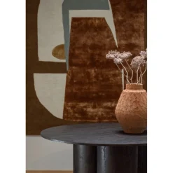 Eettafels<WOOOD Eettafel Oona Donkerbruin - Ø 140 cm