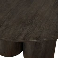 Eettafels<WOOOD Eettafel Oona Donkerbruin - Ø 140 cm