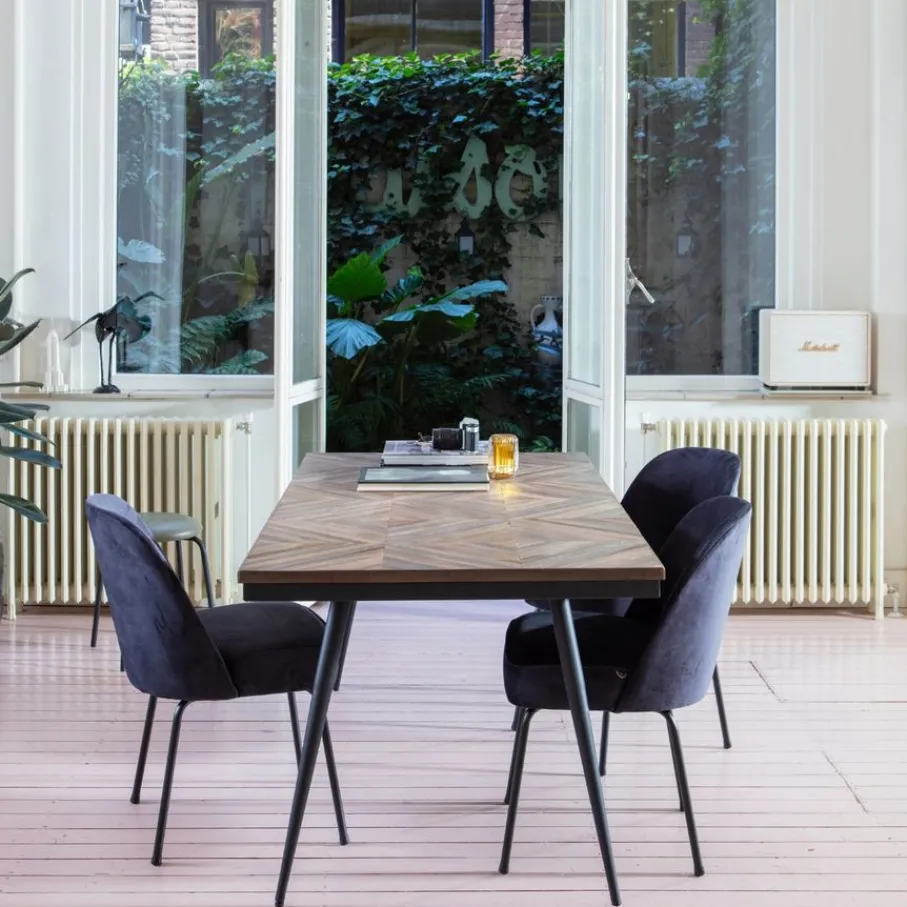 Eettafels<WOOOD Eettafel Rhombic Bruin - 220x90 cm