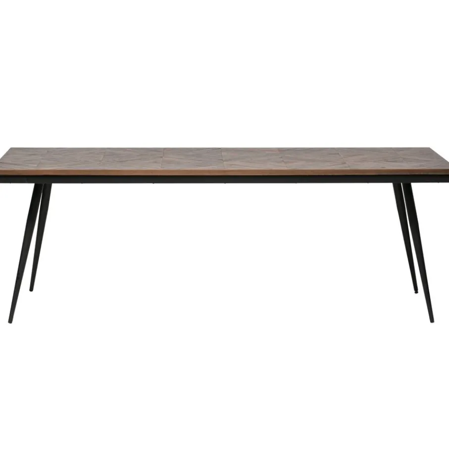 Eettafels<WOOOD Eettafel Rhombic Bruin - 220x90 cm