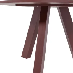 Eettafels<WOOOD Eettafel Rhonda Bordeaux - Ø 129 cm