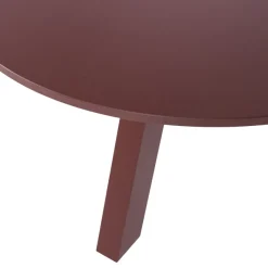 Eettafels<WOOOD Eettafel Rhonda Bordeaux - Ø 129 cm