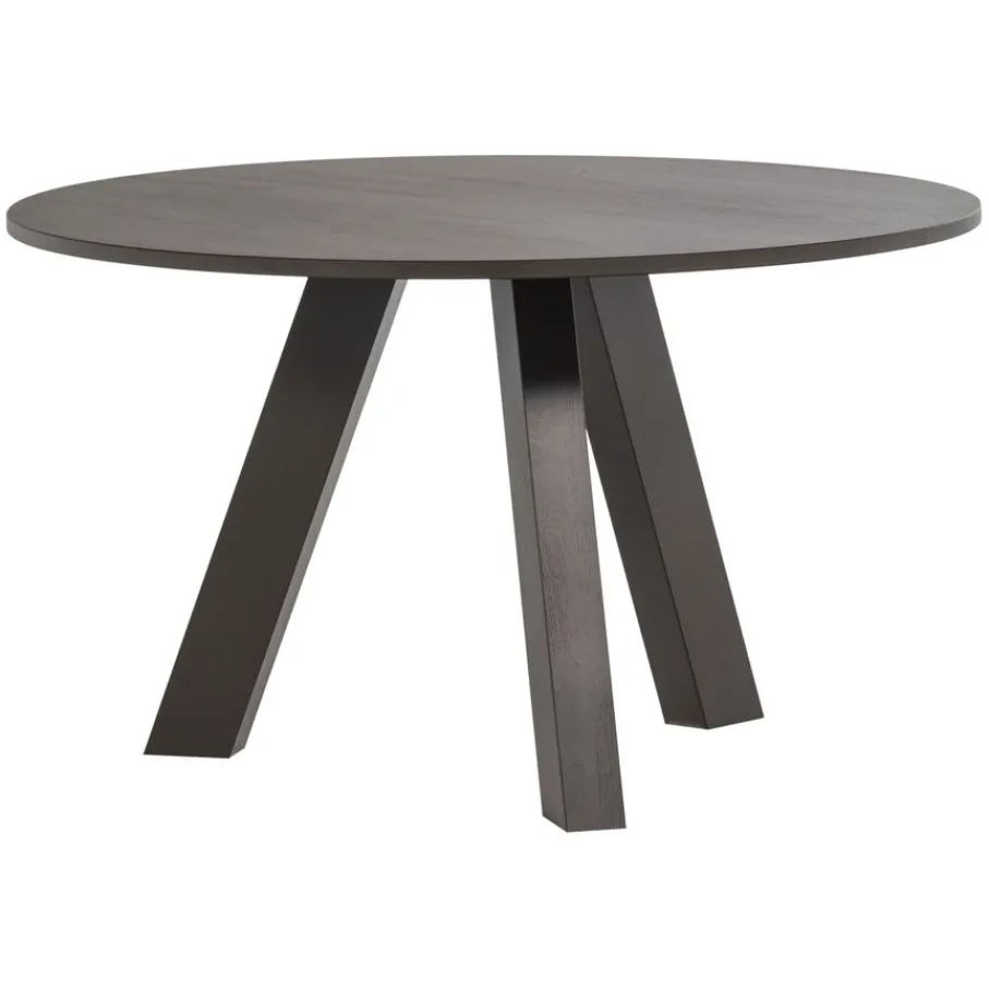 Eettafels<WOOOD Eettafel Rhonda Middenbruin - Ø 129 cm