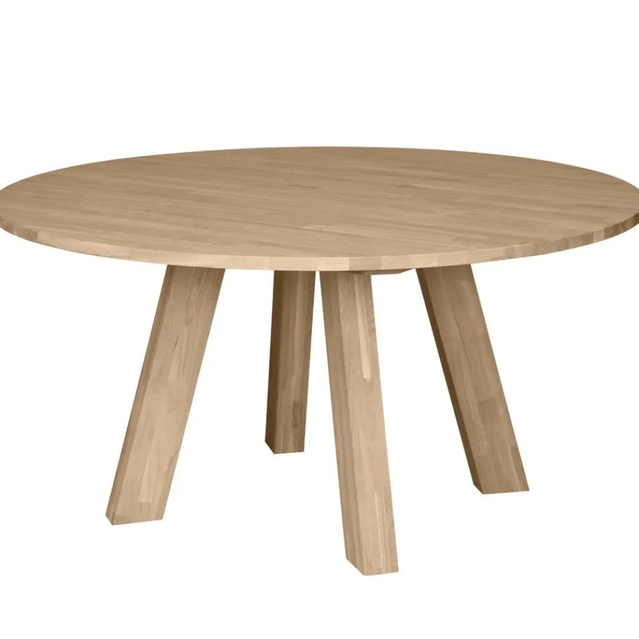 Eettafels<WOOOD Eettafel Rhonda Naturel - Ø 150 cm