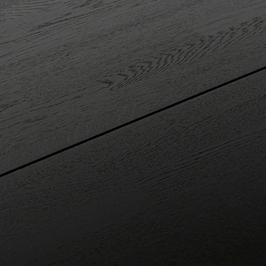 Eettafels<WOOOD Eettafel Rhonda Zwart - Ø 129 cm