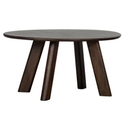 Eettafels<WOOOD Eettafel Roundly Bruin - 160x110 cm