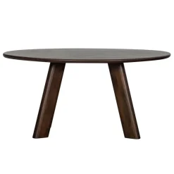 Eettafels<WOOOD Eettafel Roundly Bruin - 160x110 cm