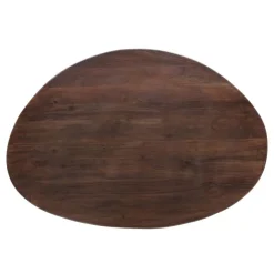 Eettafels<WOOOD Eettafel Roundly Bruin - 160x110 cm