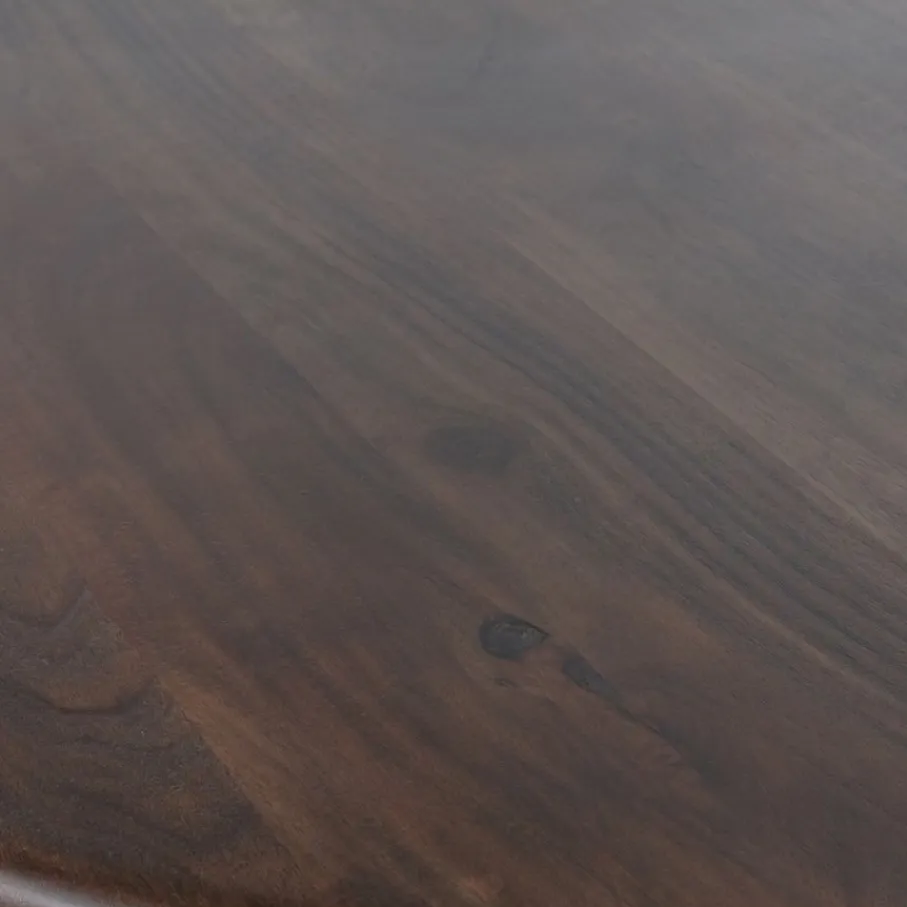 Eettafels<WOOOD Eettafel Roundly Bruin - 160x110 cm