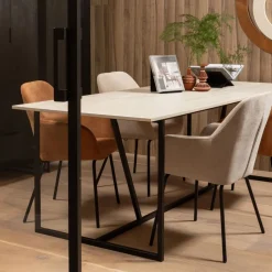 Eettafels<WOOOD Eettafel Silas Dust - 220x90 cm