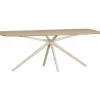 Eettafels<WOOOD Eettafel Tablo Eiken / Beige - 220x100 cm