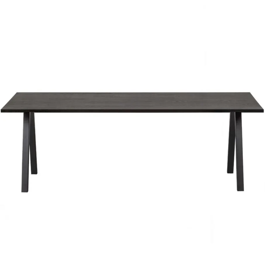 Eettafels<WOOOD Eettafel Tablo Zwart - 220x90 cm