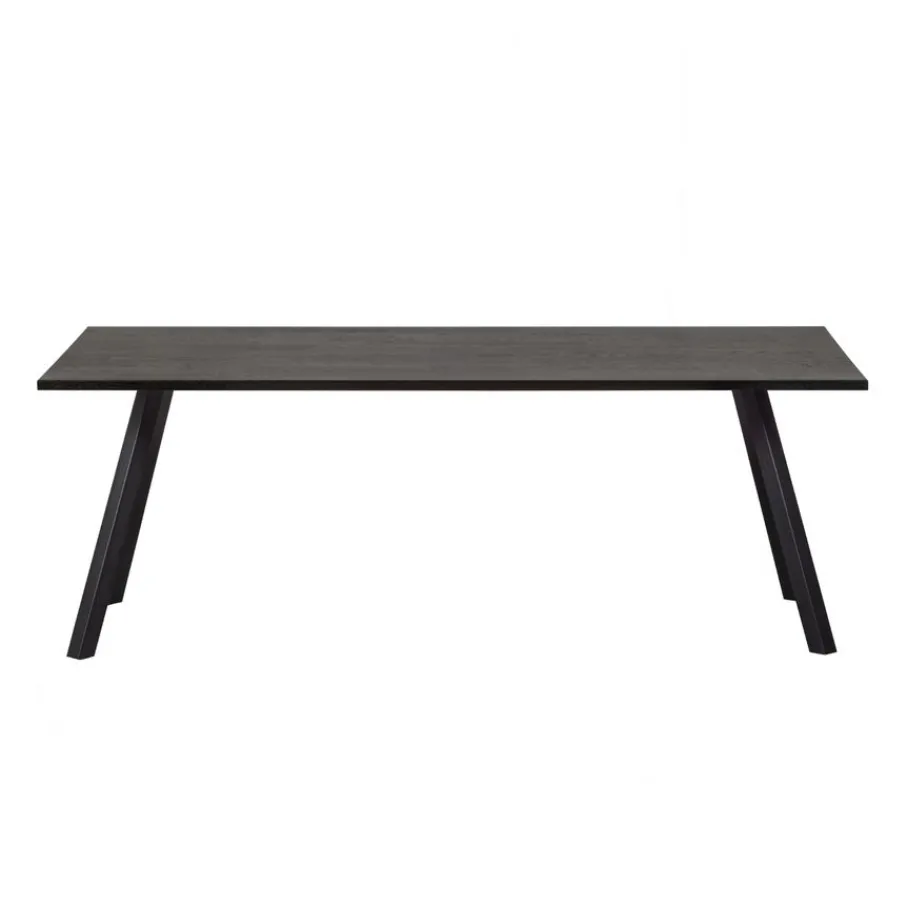 Eettafels<WOOOD Eettafel Tablo Zwart - 160x90 cm